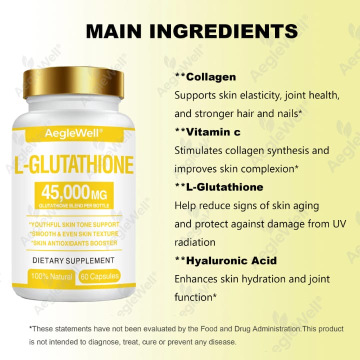 Glutathione Radiance Capsules – Skin Brightening & Antioxidant Support