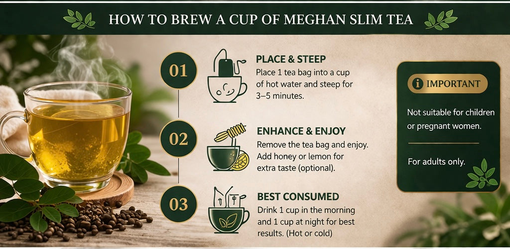 Meghan 2-in-1 3-Day Detox Bundle – Slim Tea & Moringa Capsules for a Total Body Reset