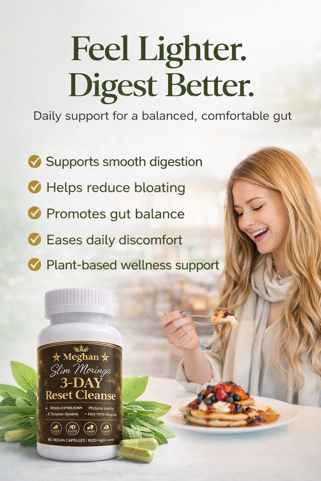 Meghan 2-in-1 3-Day Detox Bundle – Slim Tea & Moringa Capsules for a Total Body Reset