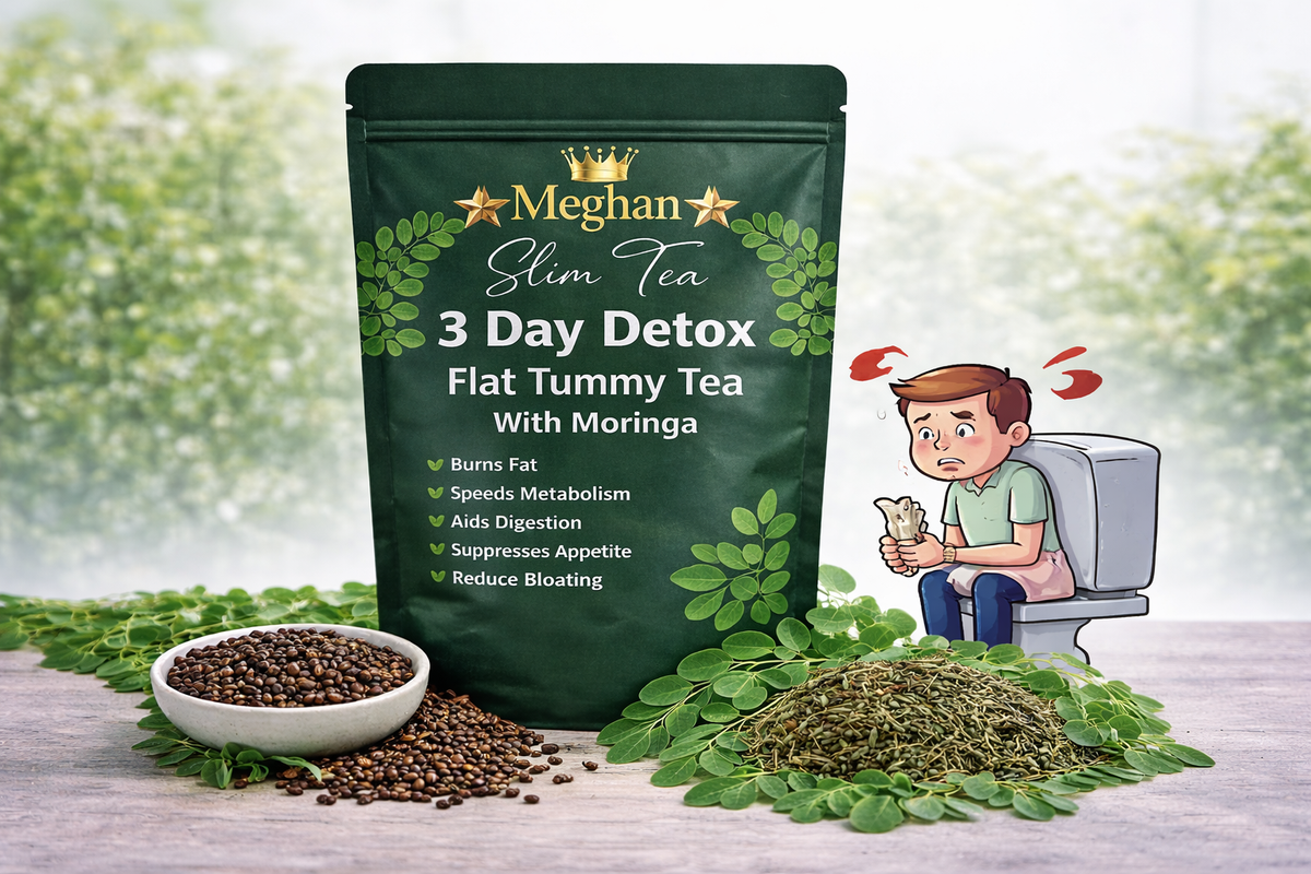 Meghan 2-in-1 3-Day Detox Bundle – Slim Tea & Moringa Capsules for a Total Body Reset