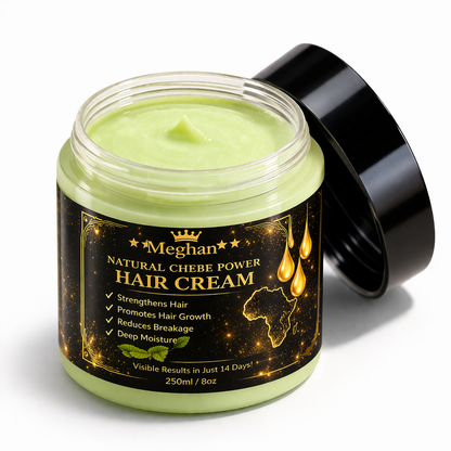 Meghan Ultimate Chebe Hair Growth Cream – Deep Moisture, Breakage Repair & Longer, Stronger Hair Fast