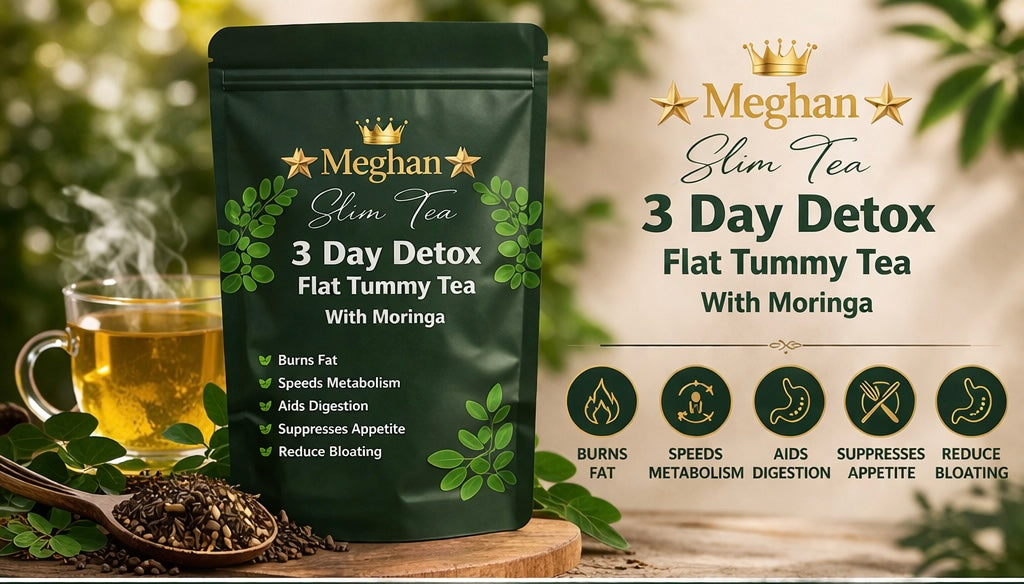 Meghan 2-in-1 3-Day Detox Bundle – Slim Tea & Moringa Capsules for a Total Body Reset