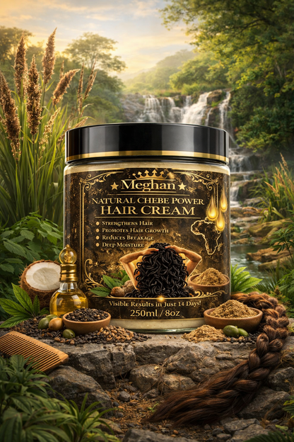 Meghan Ultimate Chebe Hair Growth Cream – Deep Moisture, Breakage Repair & Longer, Stronger Hair Fast